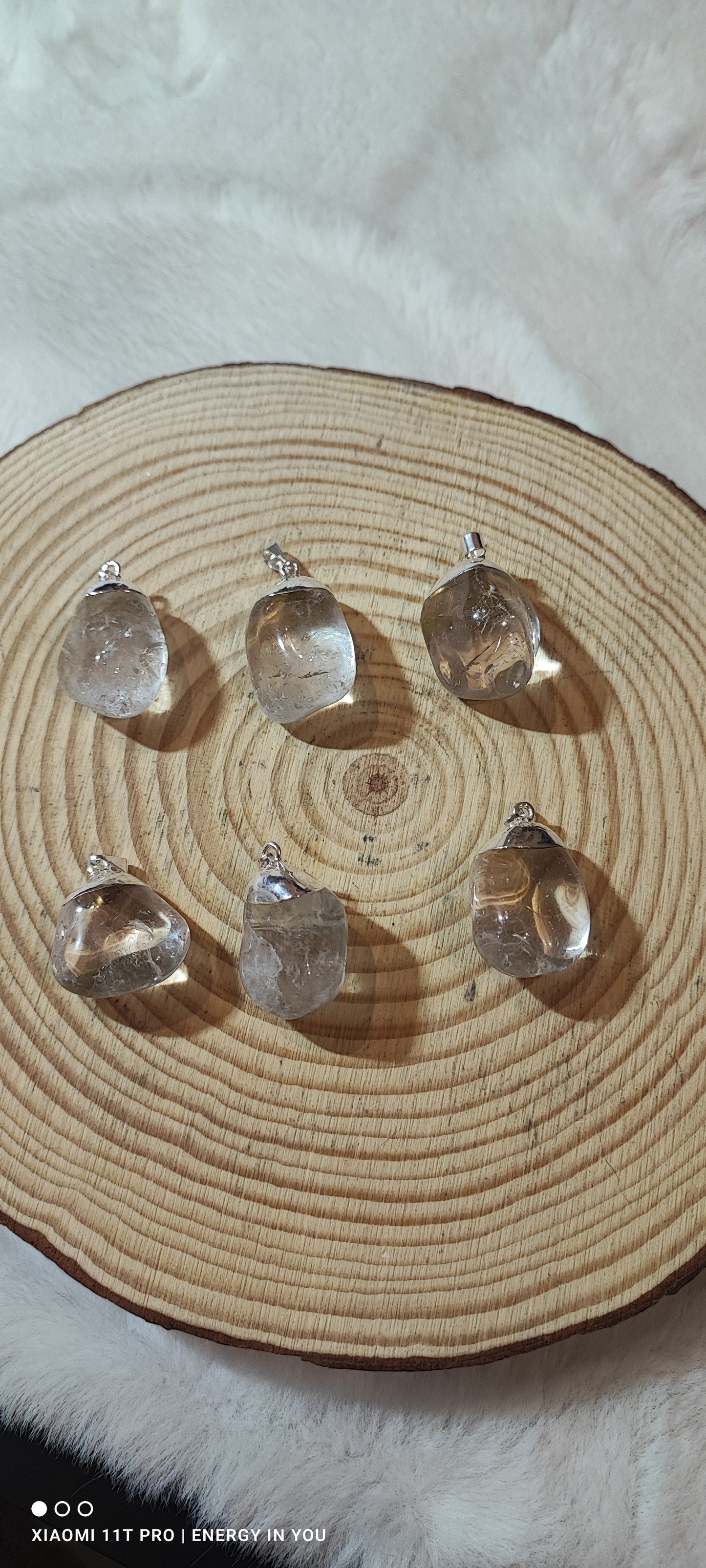 Colgante de Cuarzo Cristal de Roca con forma de Gota