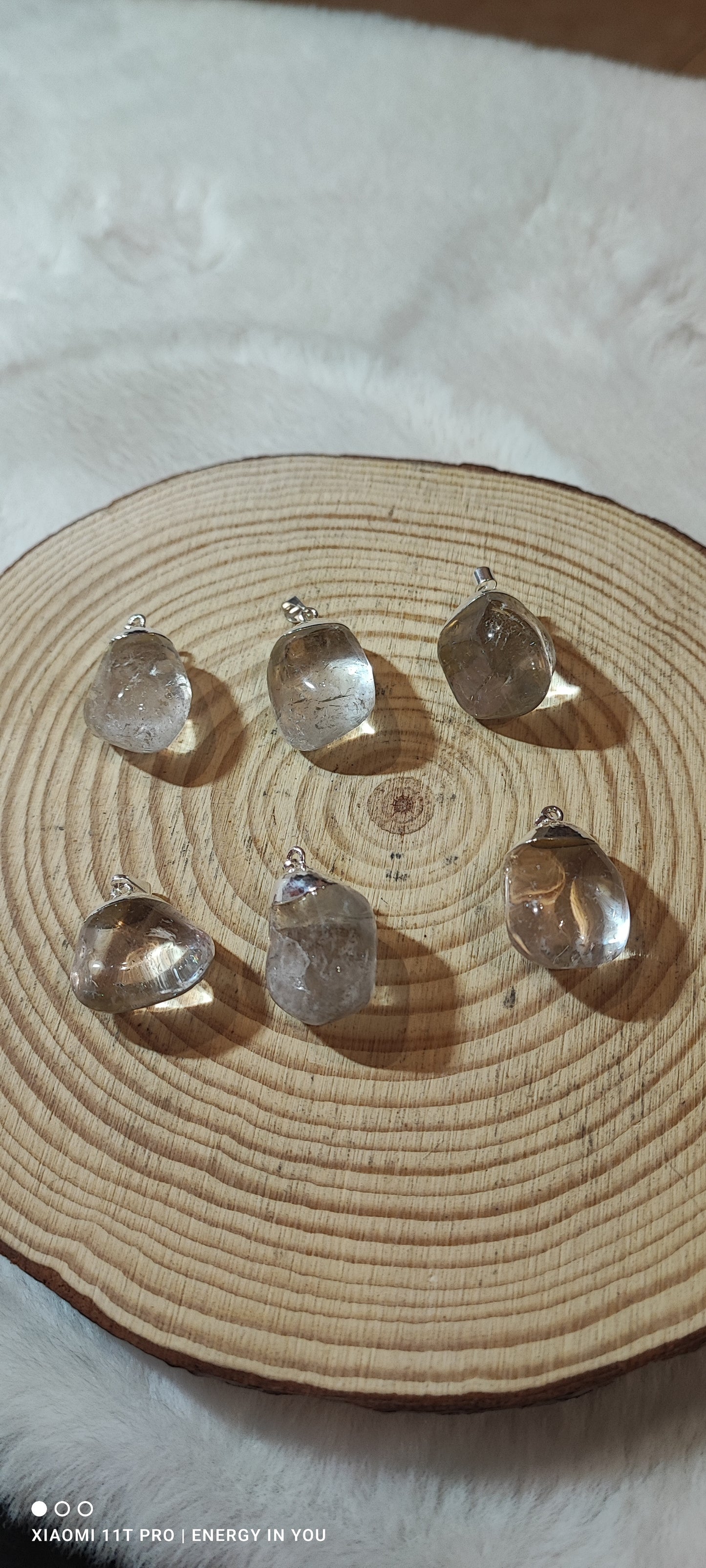 Colgante de Cuarzo Cristal de Roca con forma de Gota