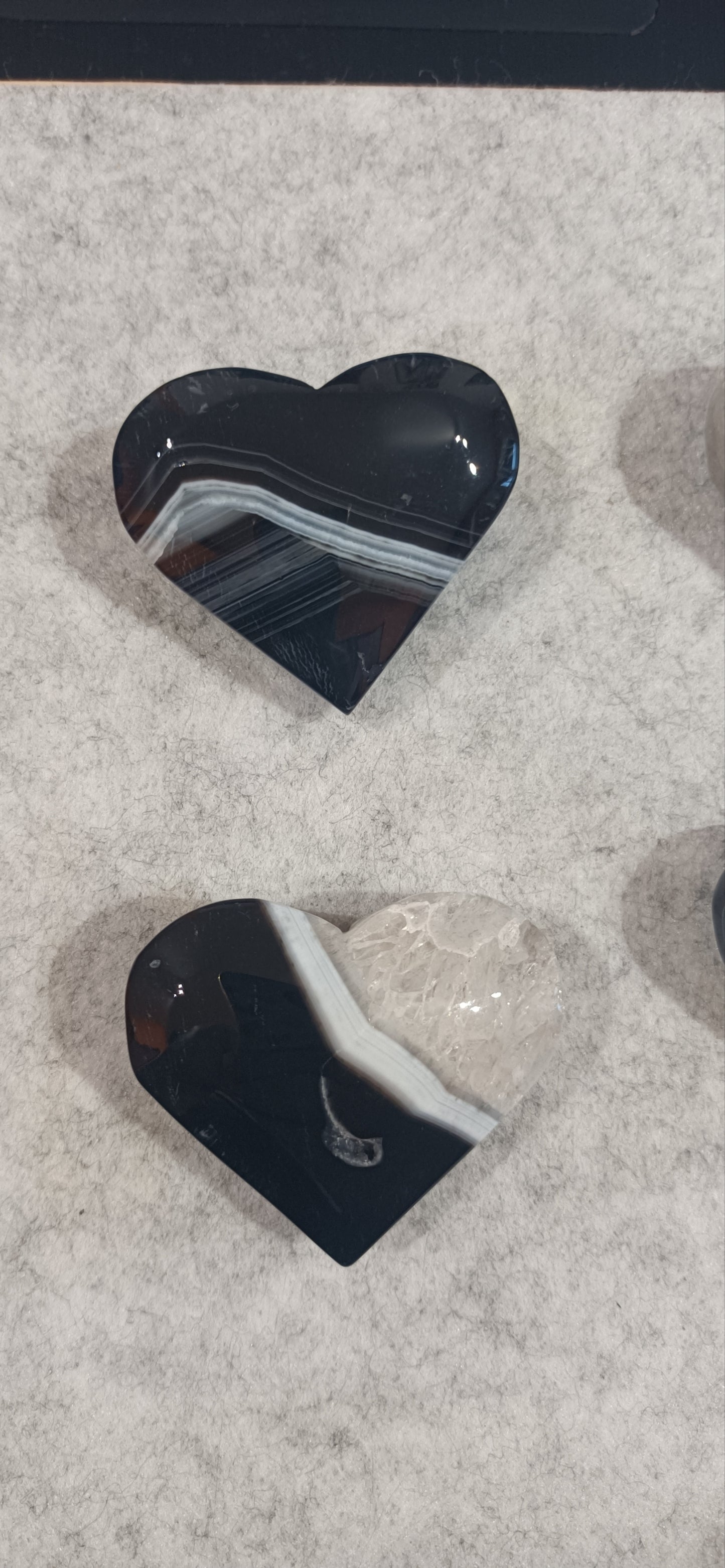 Corazón Ágata Negra