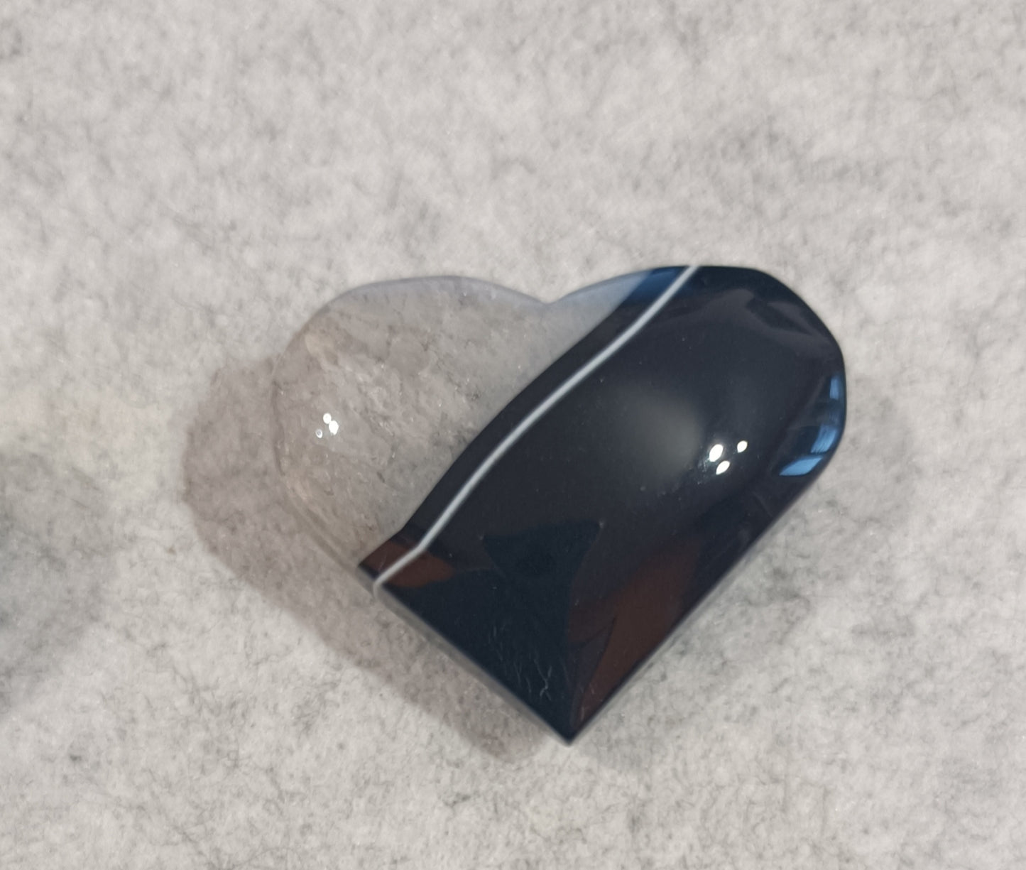 Corazón Ágata Negra