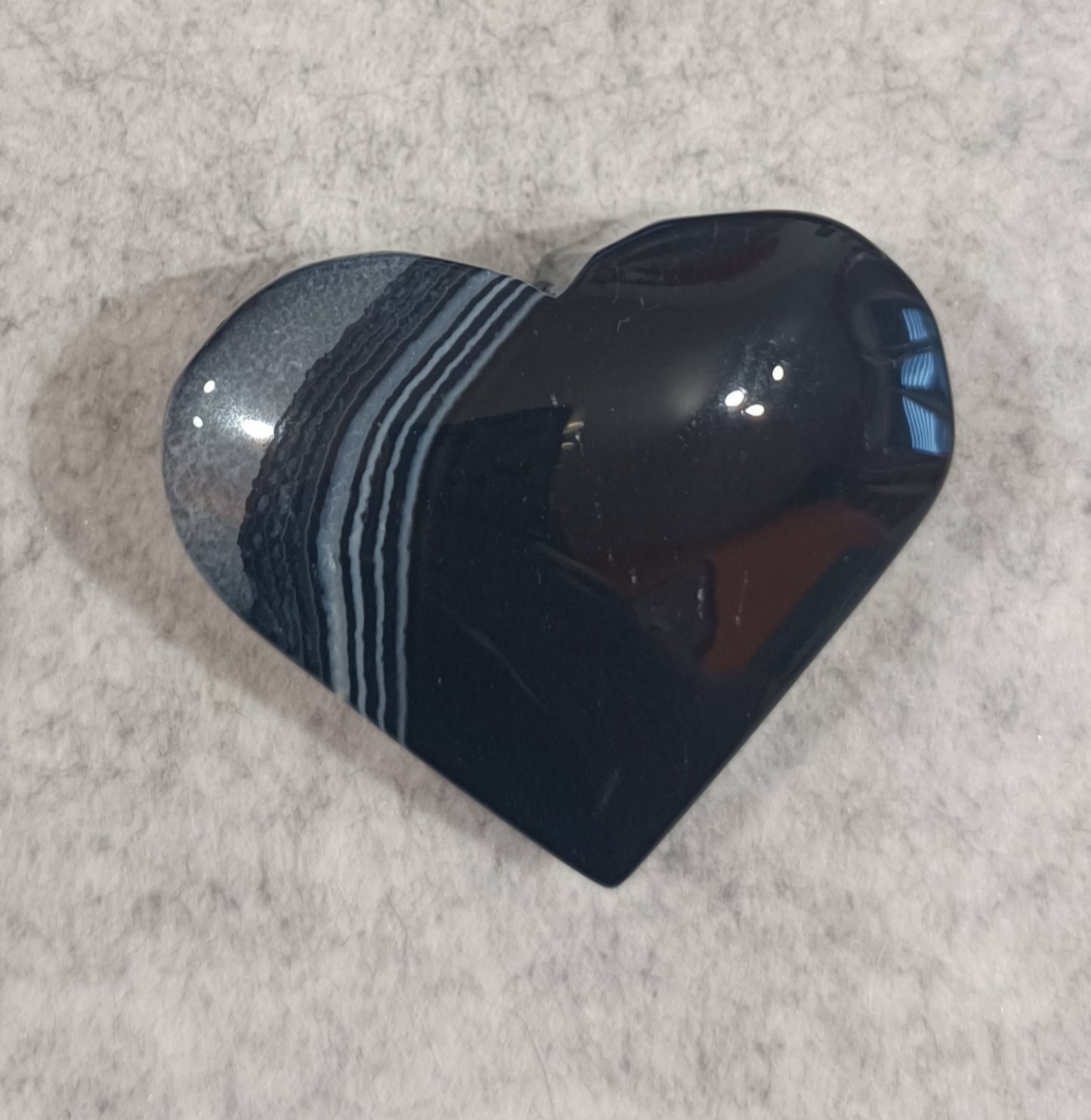 Corazón Ágata Negra