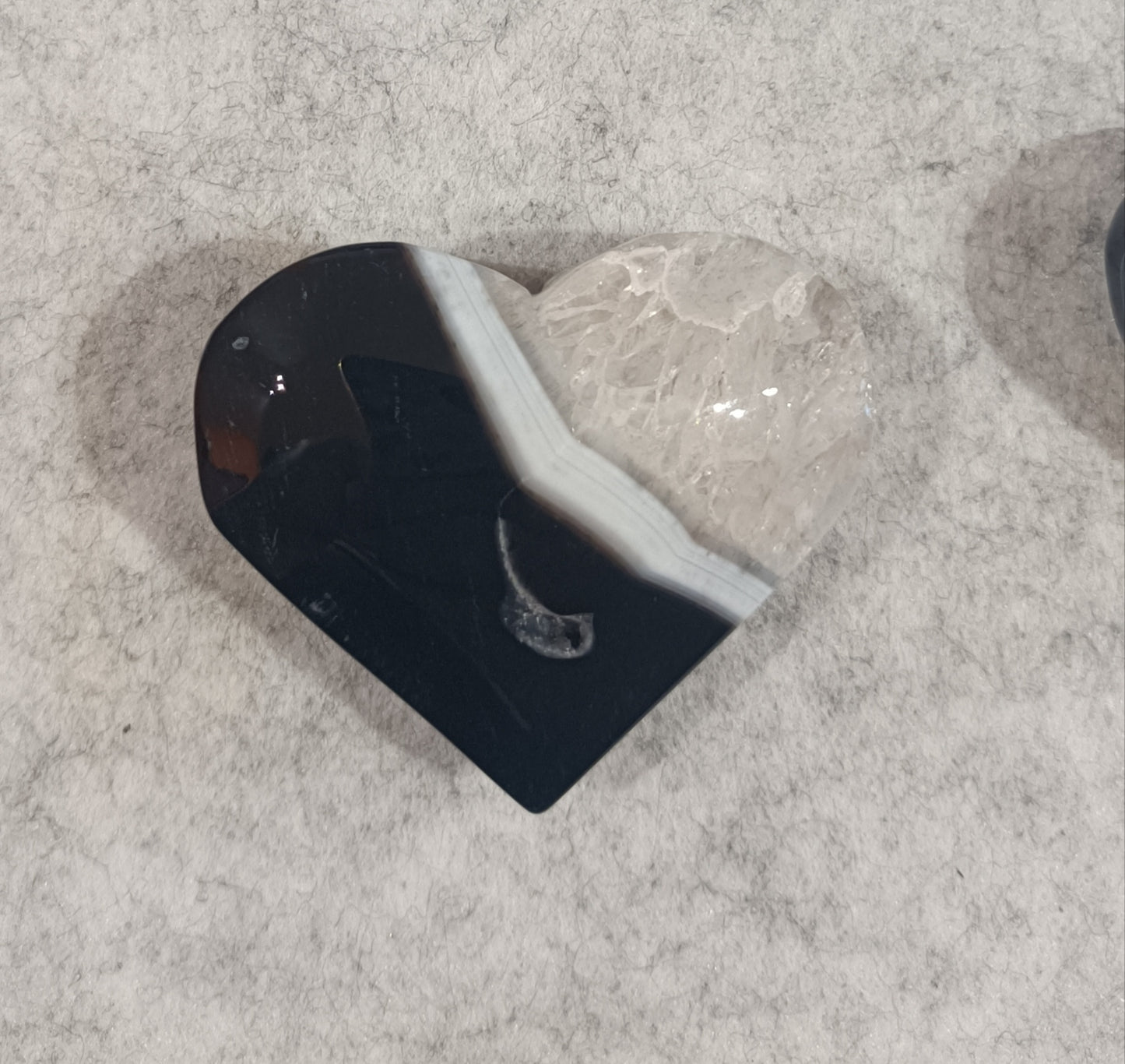 Corazón Ágata Negra