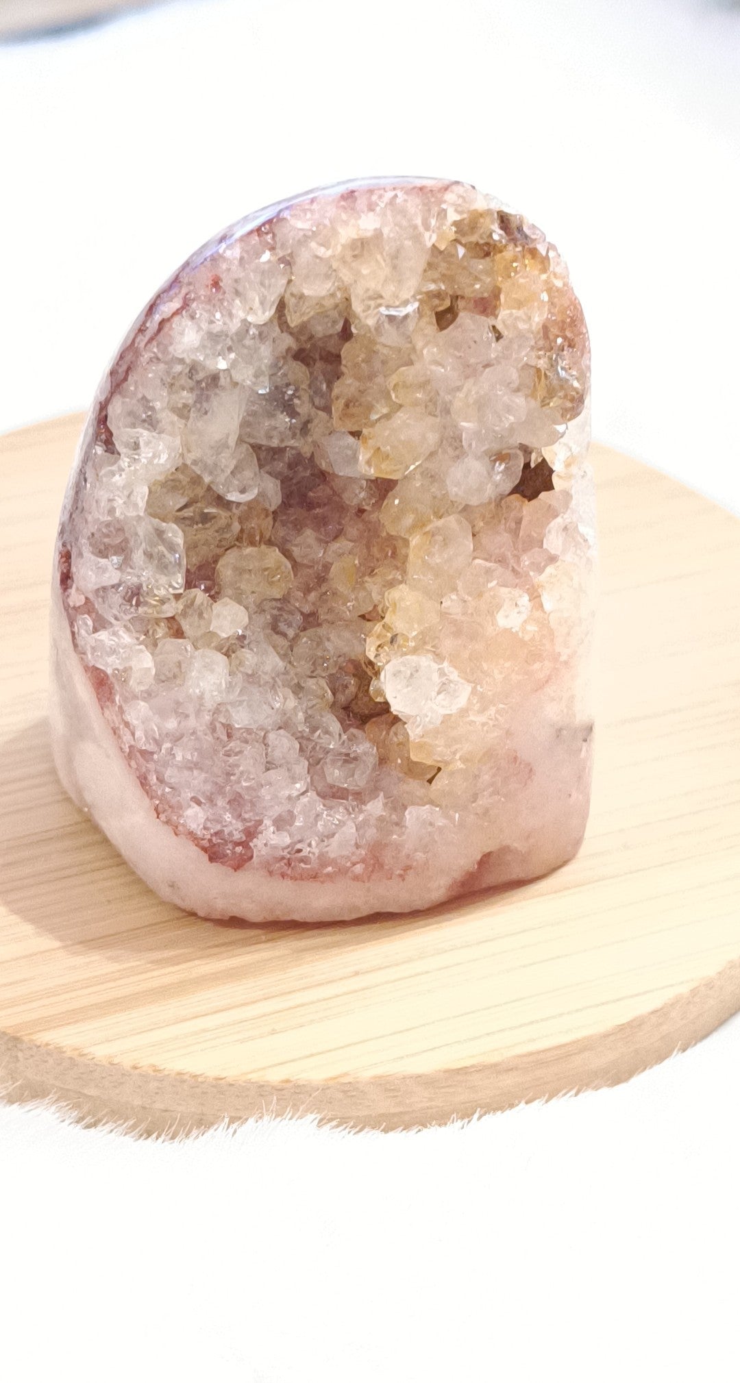 Drusa de Amatista Rosa en Free Form