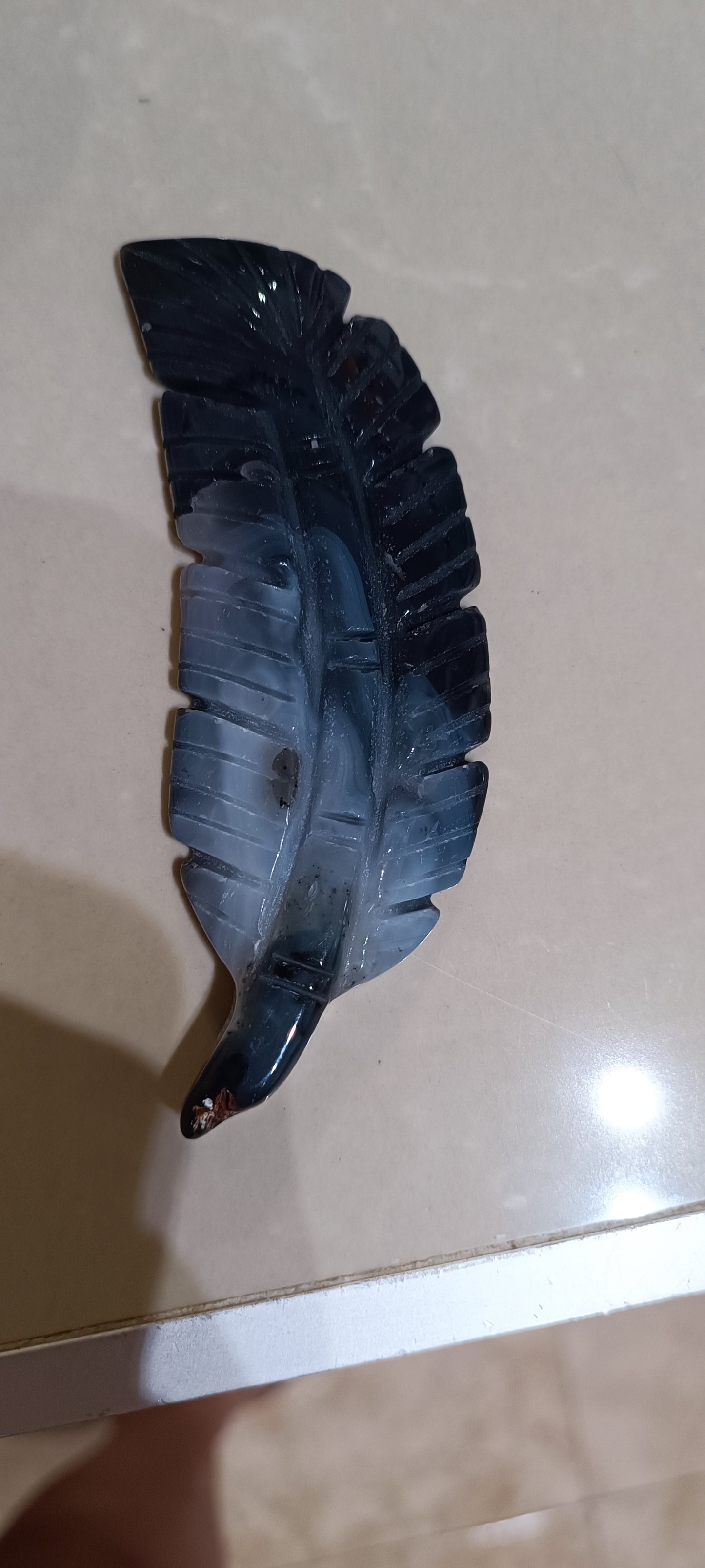 Pluma en varios minerales