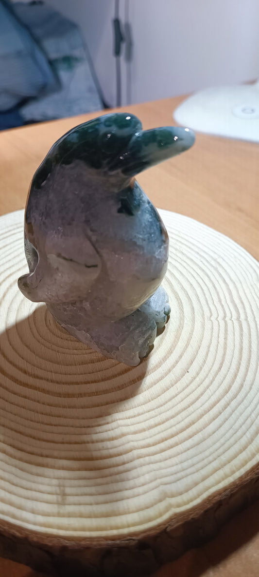 Pingüino de Ágata Musgo