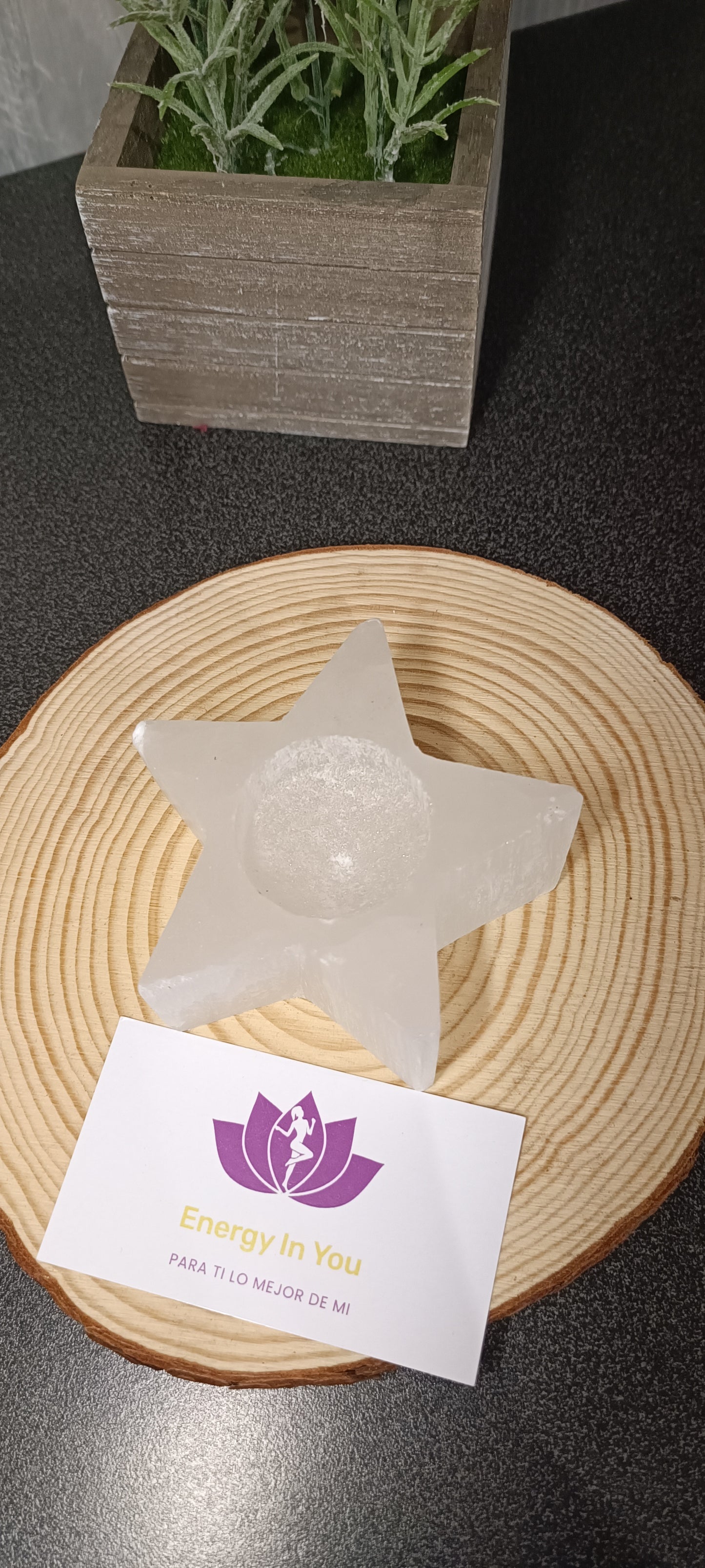 Portavelas de  Selenita