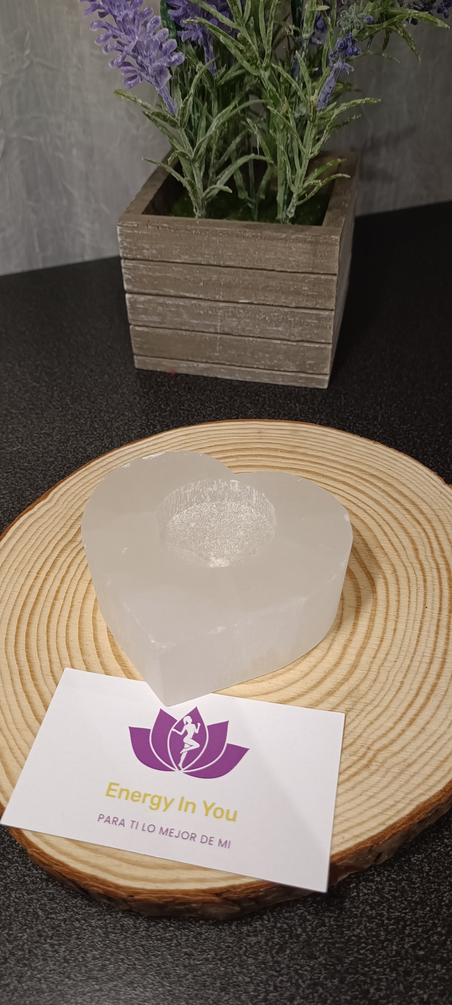 Portavelas de  Selenita