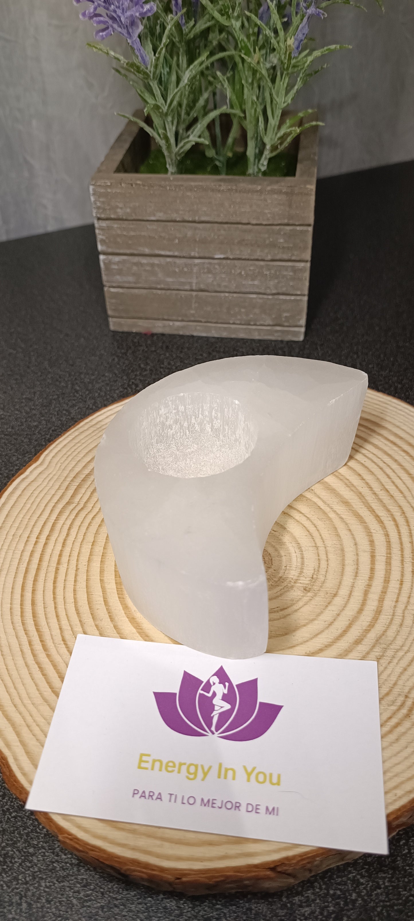 Portavelas de  Selenita