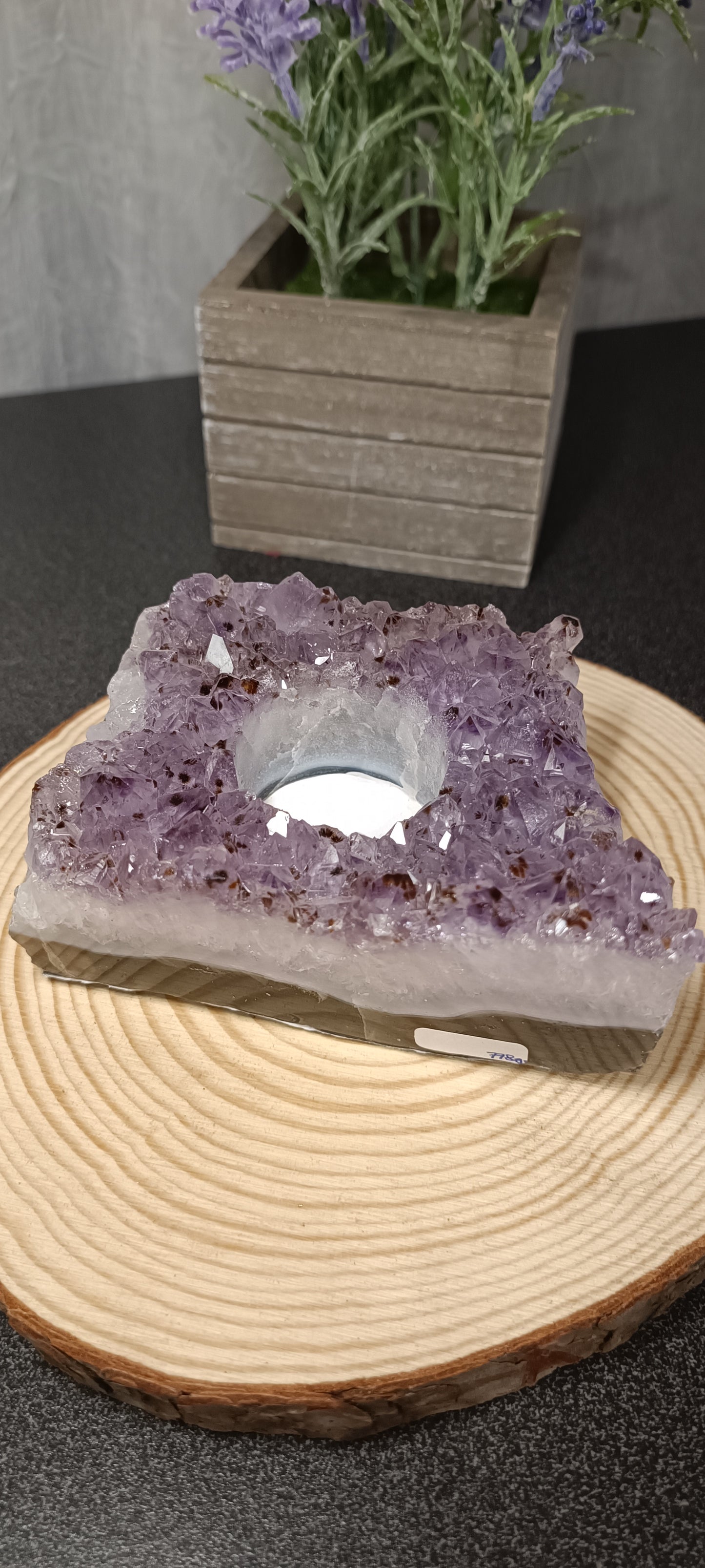 Portavelas de Amatista en drusa