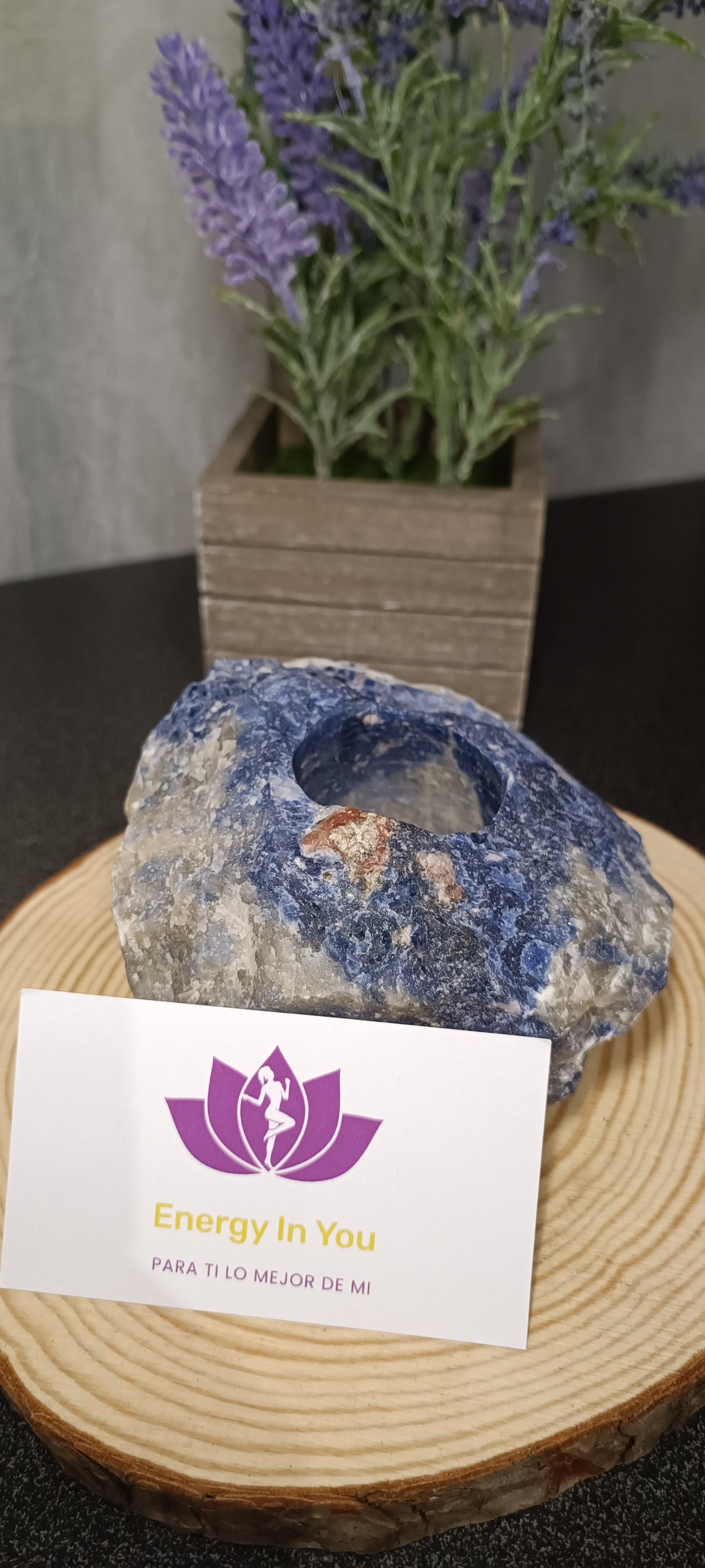 Portavelas de Sodalita