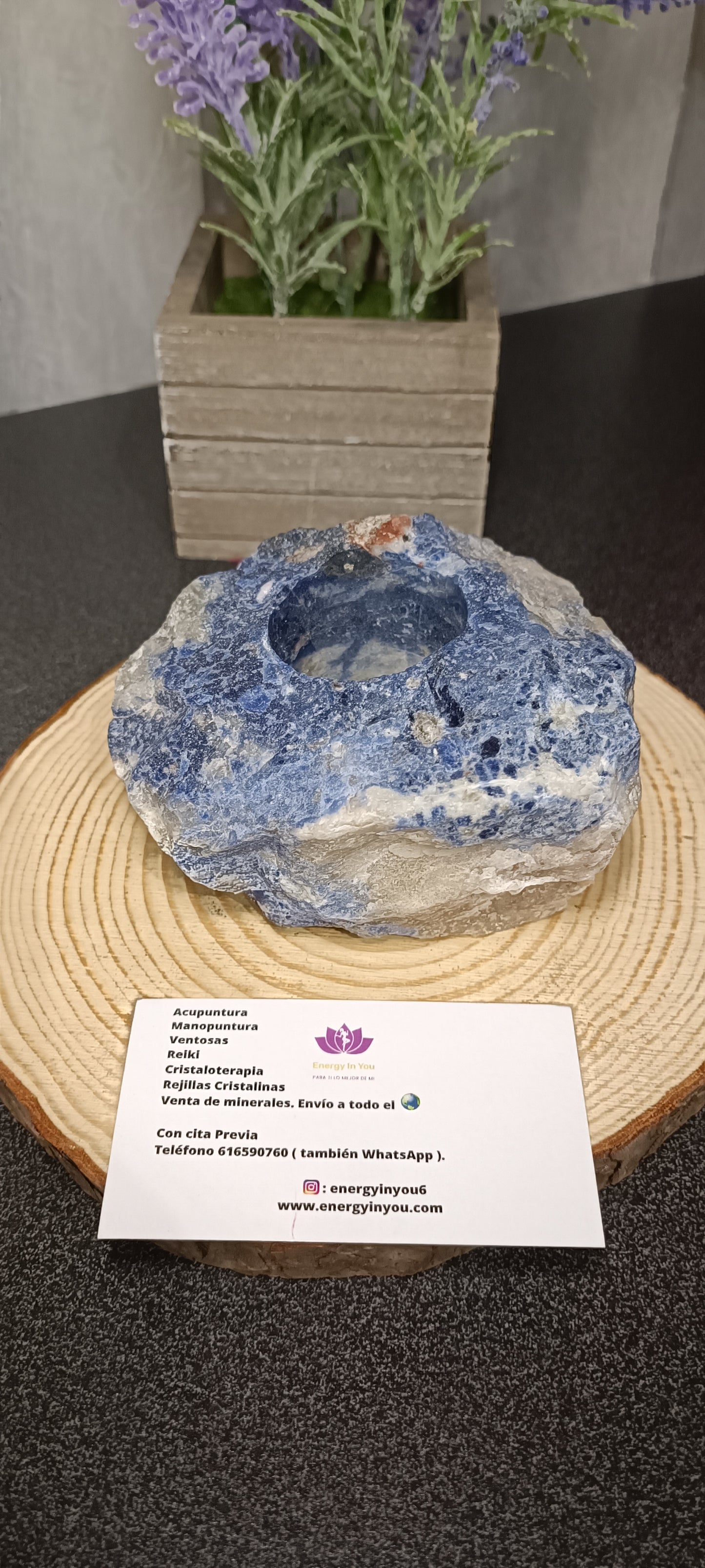 Portavelas de Sodalita