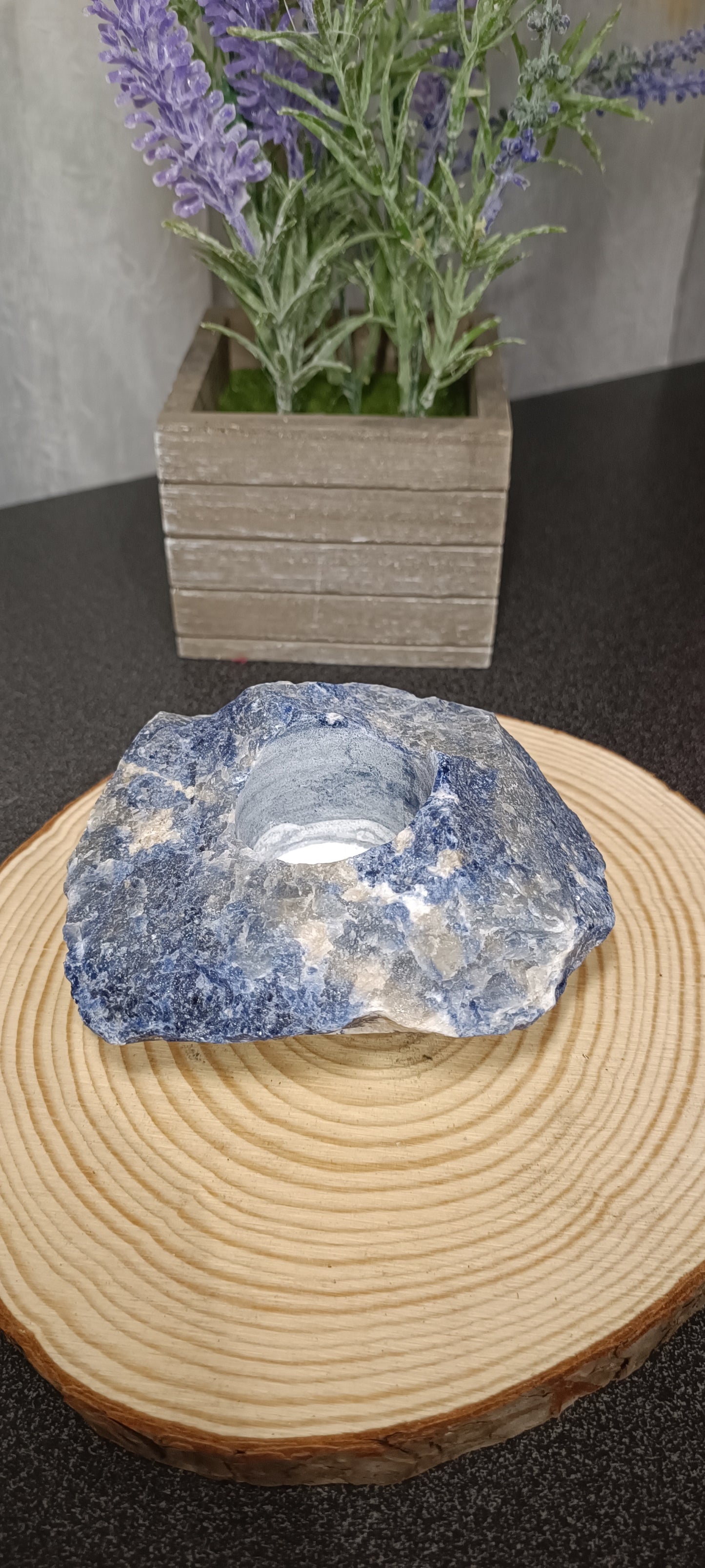 Portavelas de Sodalita