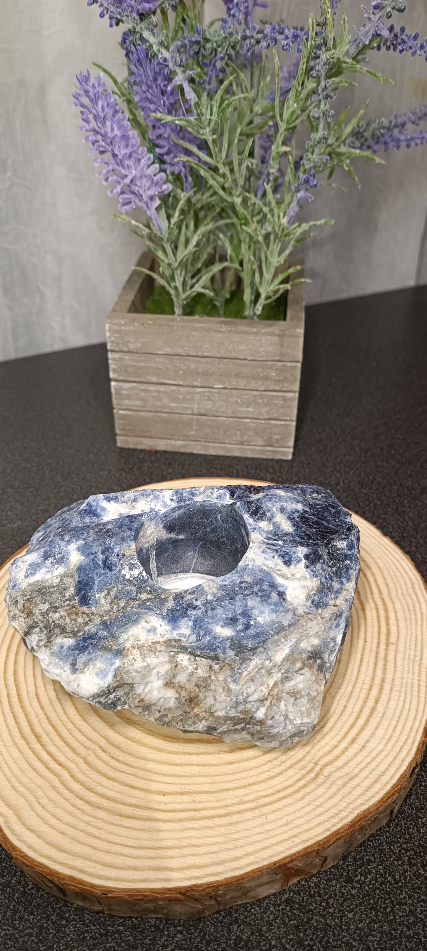 Portavelas de Sodalita