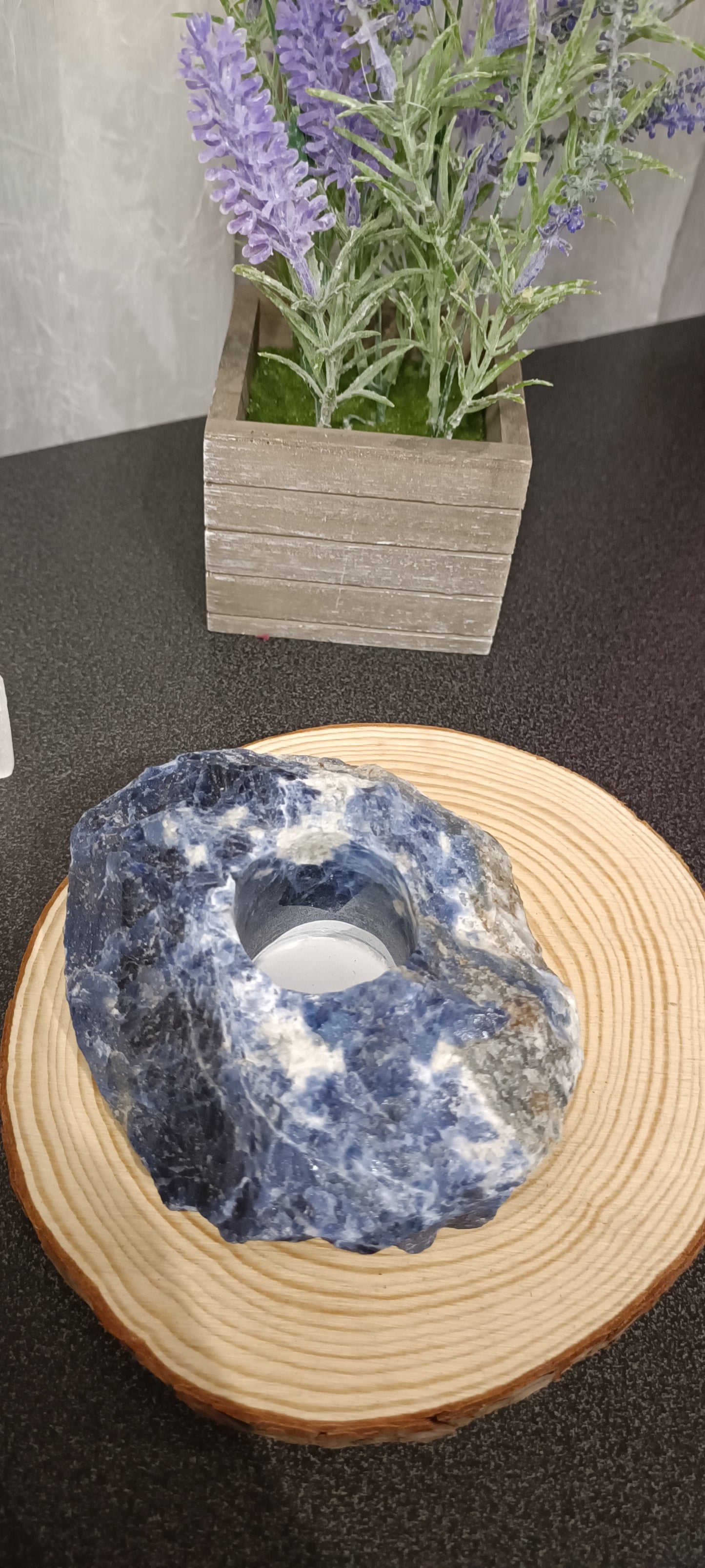 Portavelas de Sodalita